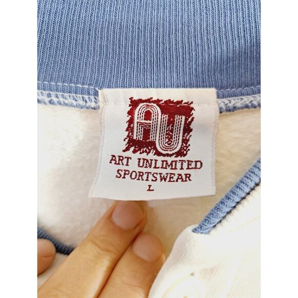 Art Unlimited Sportswear Vintage Grand Canyon Cardigan Sweatshirt Large Cream - Picture 6 of 11